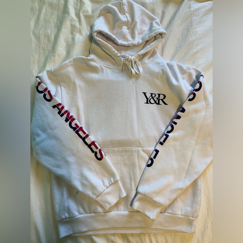 Hoodie Young & Reckless, L, blanc - Young & Reckless Hoodie, L, white
